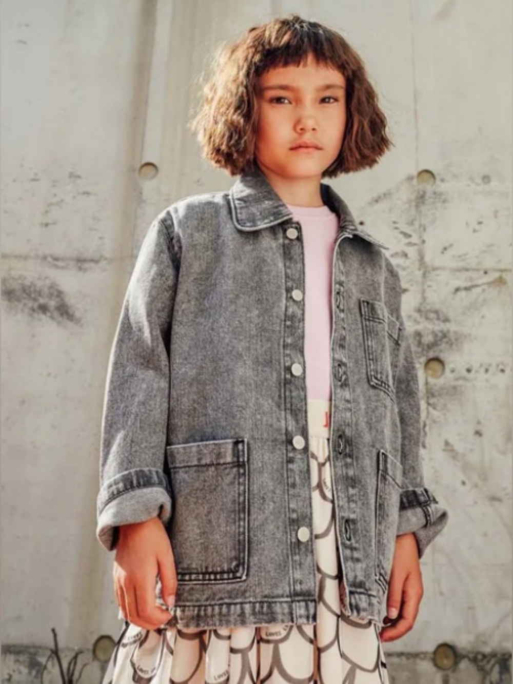 Beau Loves Kids’ Vintage Black Washed Denim Jacket—4/5